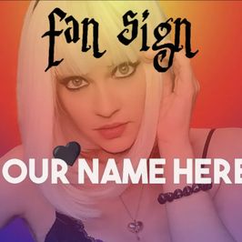 Fan sign