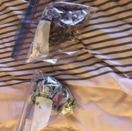 Two bags of used underwear