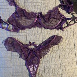 Purple sheer set