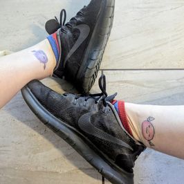 Worn Sneakers Trainers Size 7 and a half