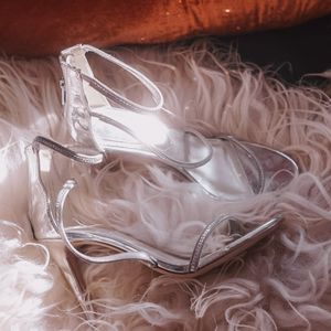 Silver Sparkly Heels