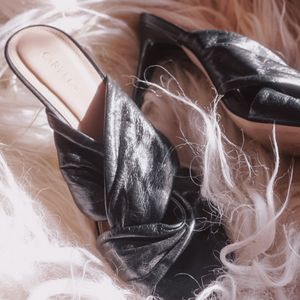 Faux Leather Heels