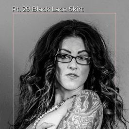 Pt 29 Black Lace Skirt Set