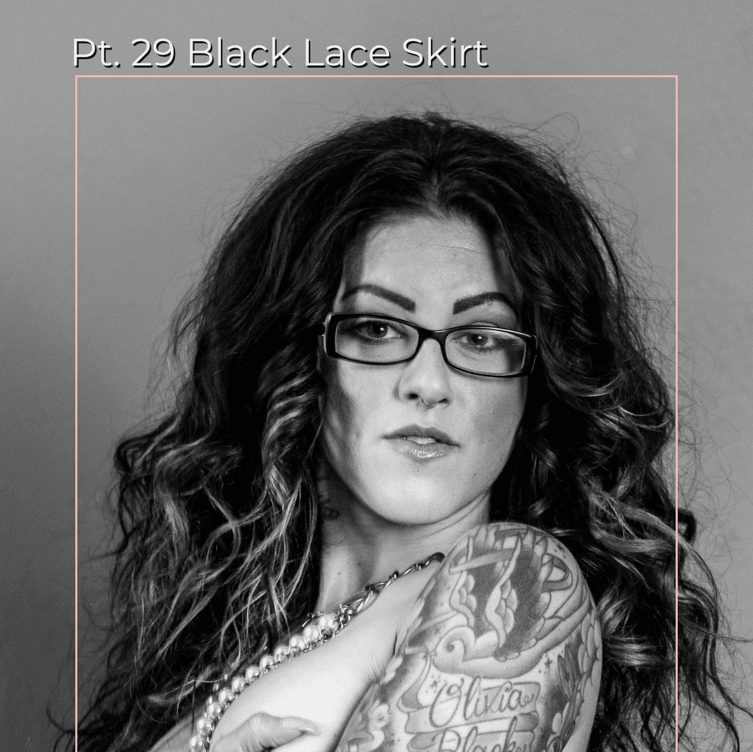 Pt 29 Black Lace Skirt Set