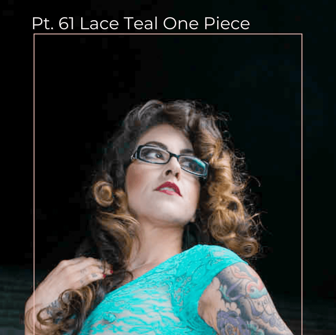 Pt 61 Lace Teal One Piece Set