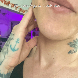 Pt 58 Agate Necklace Set