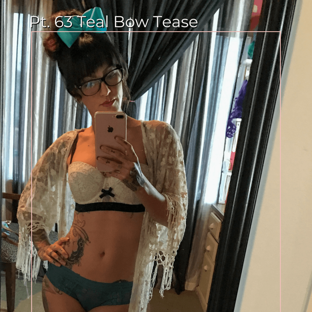 Pt 63 Teal Bow Tease Set
