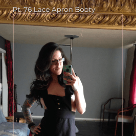 Pt 76 Lace Apron Booty Set