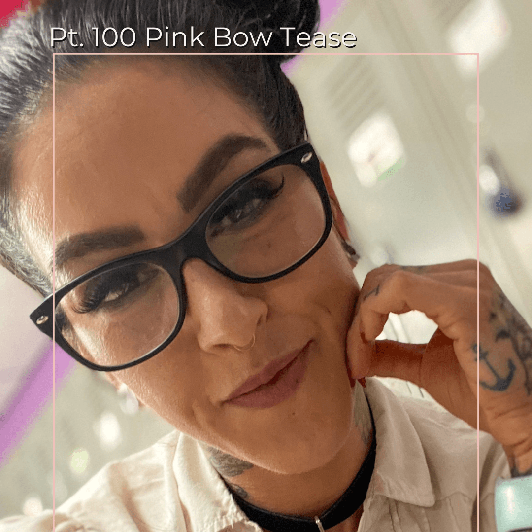 Pt 100 Pink Bow Tease Set