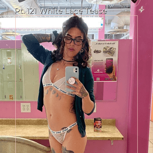 Pt 121 White Lace Tease Set