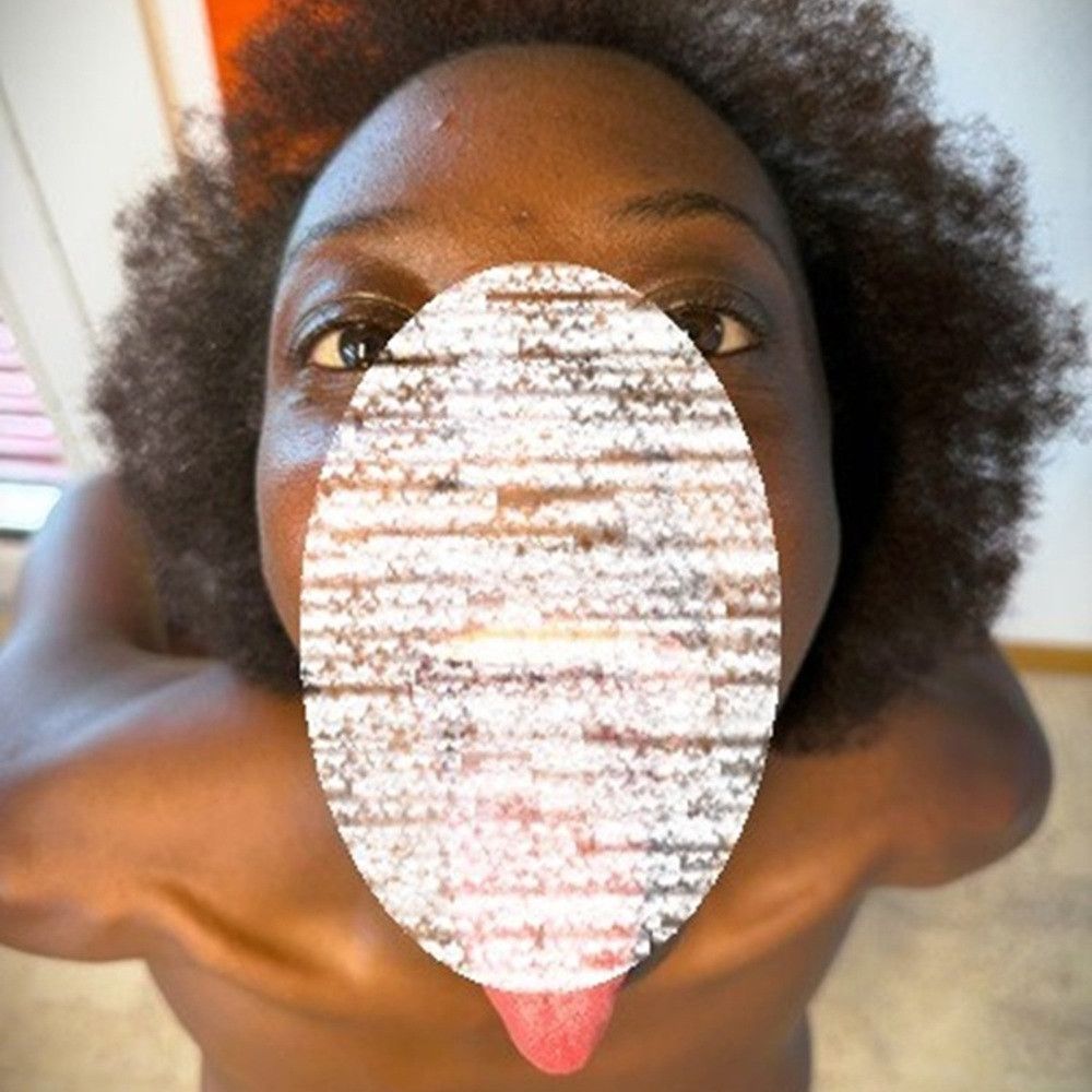 This high resolution pic of my open mouth with tongue out