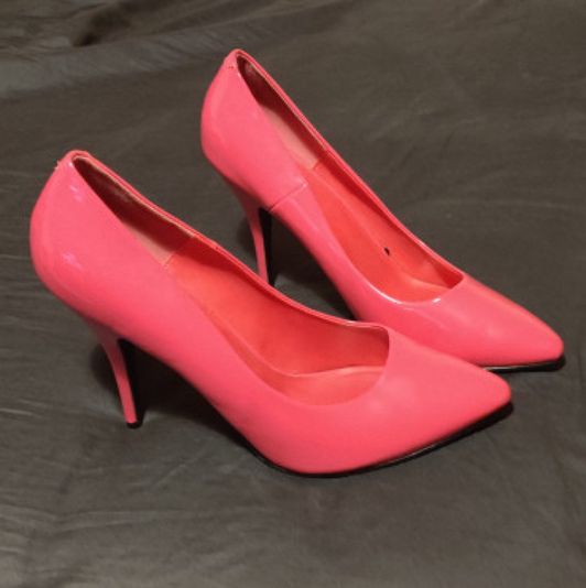 Pink high heels
