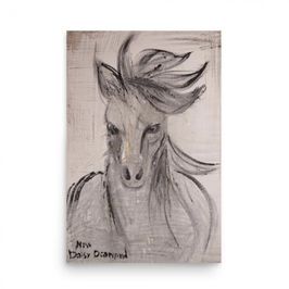 Raw Power Abstract Fluid Expression Poster