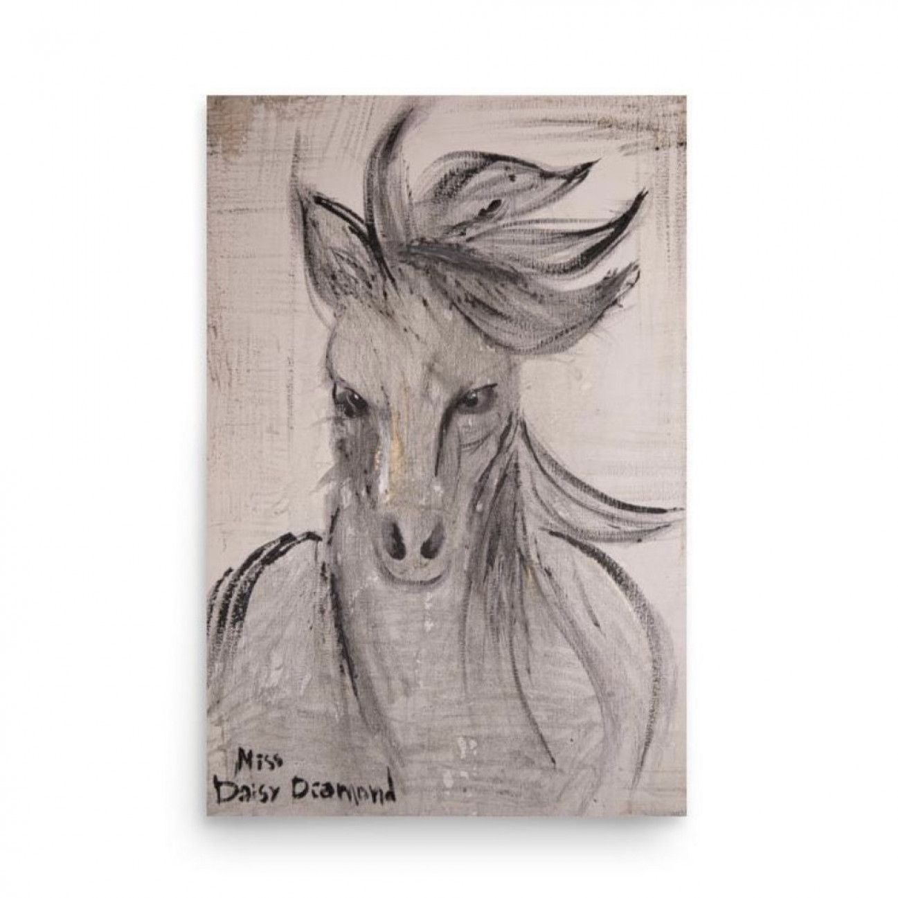 Raw Power Abstract Fluid Expression Poster