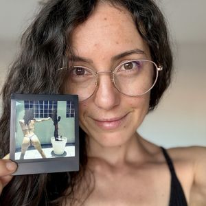 5 Polaroid Pictures On The Beach