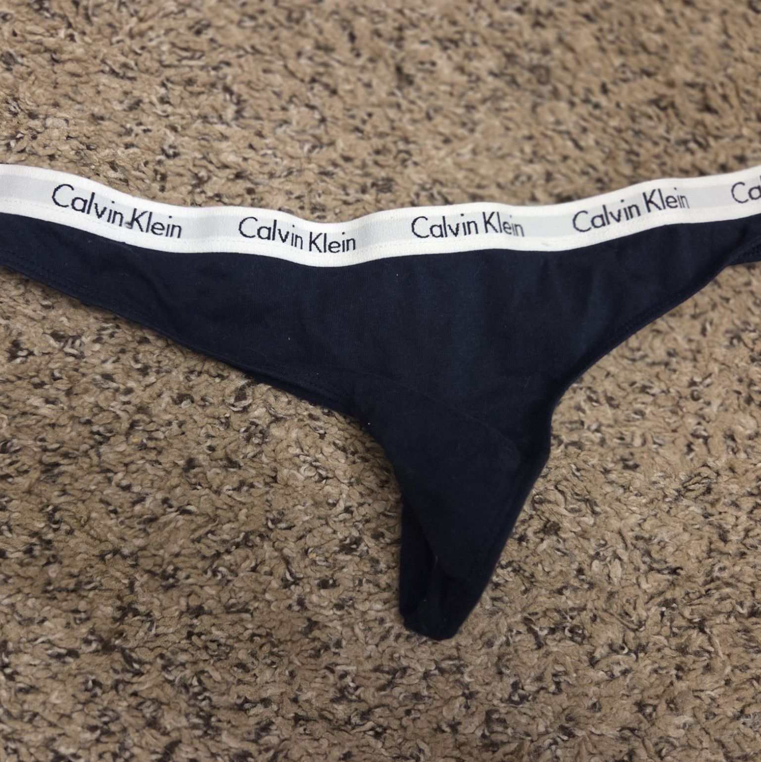 Black Thong worn by me