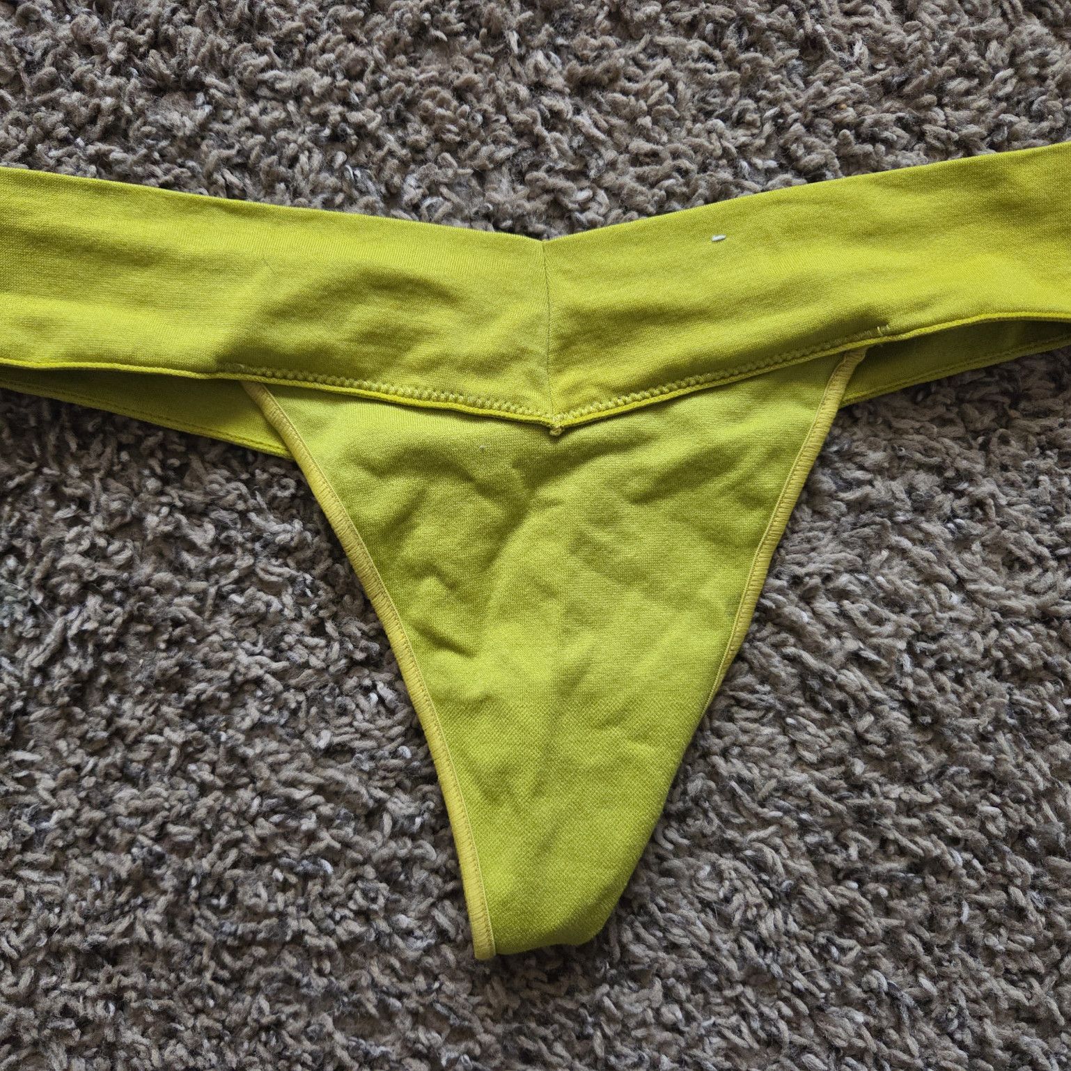 Neon green thong