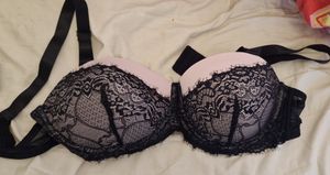 Used Sexy bra with lace and tiny crystal pearls