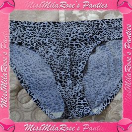 Blue Cheetah Print Panty