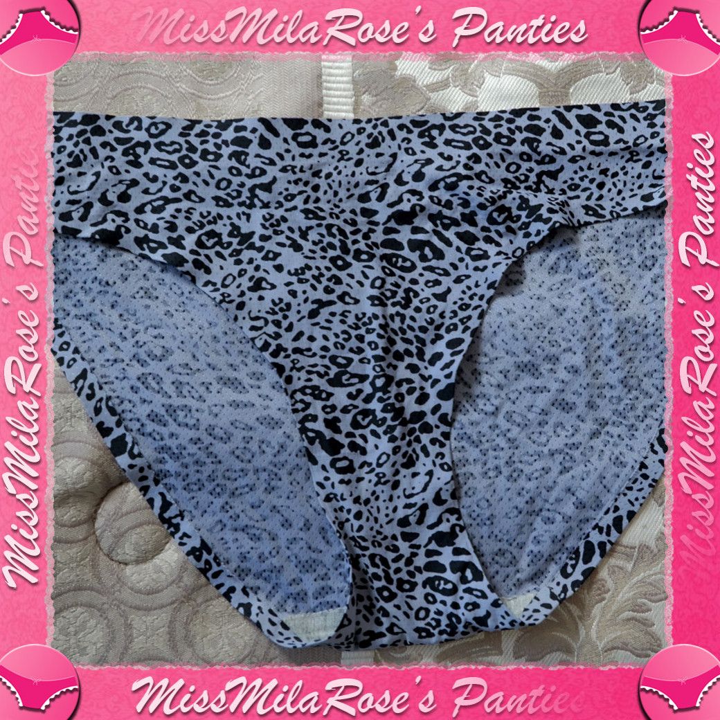 Blue Cheetah Print Panty