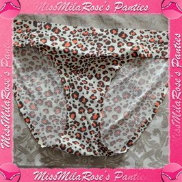 Orange Cheetah Print Panty
