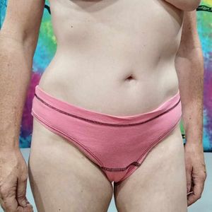 Bright Pink Cotton Thong