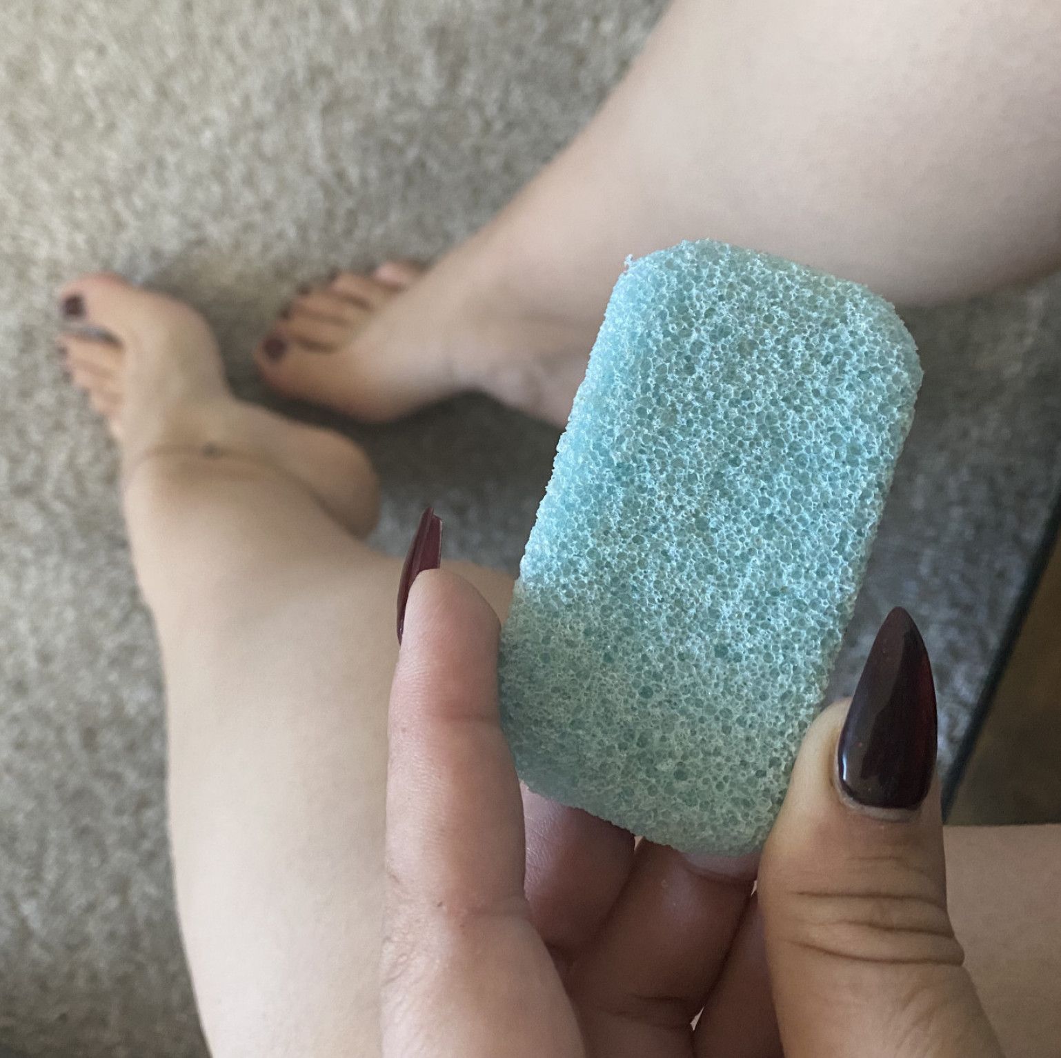 Used pumice stone