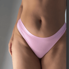 Baby Pink FUCK FRENCH CONNECTION Thong  Soaked in Sin