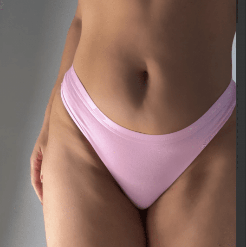 Baby Pink FUCK FRENCH CONNECTION Thong  Soaked in Sin