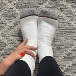 Snug  Sultry: Well Worn CalfHigh Cotton Socks