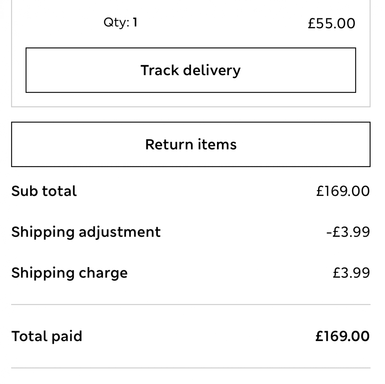 Weekly Reimbursements for Miss Nancy