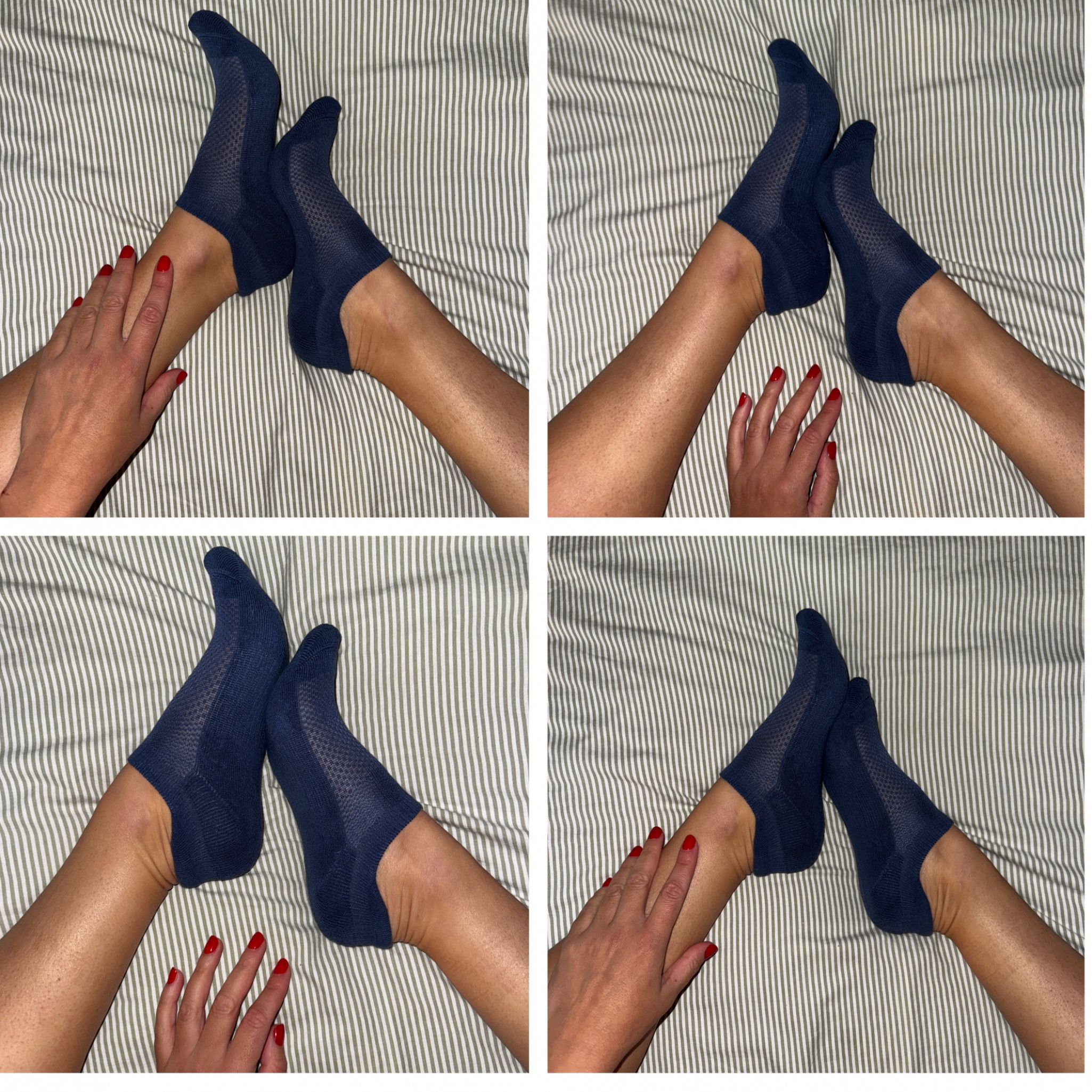 Grey trainer socks with deep scoop back tongue