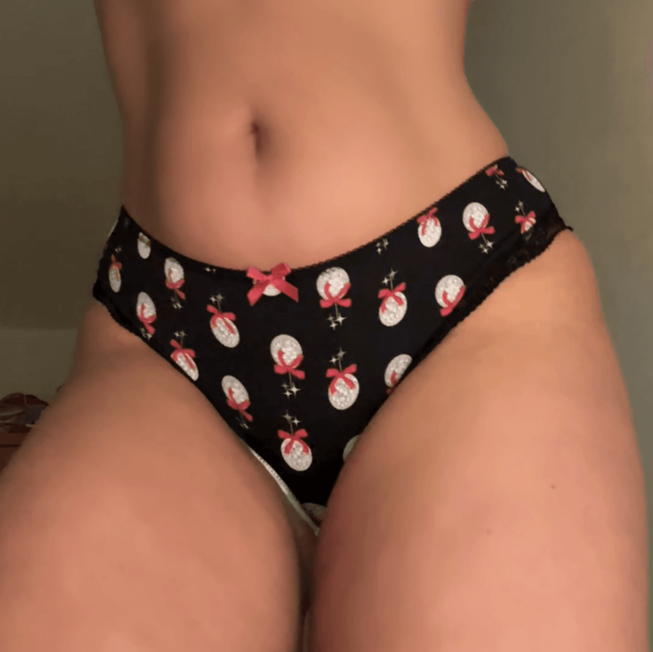 Pudding Mischief Black Festive Full Briefs