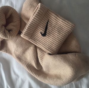Beige gym socks