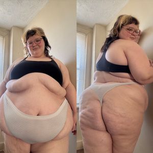 White Striped Thong