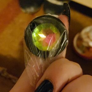 Worn silicone gem butt plug