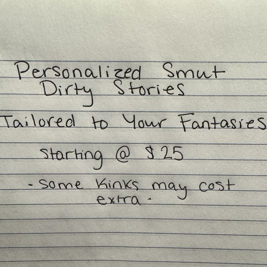 Personalized Smut Dirty Stories