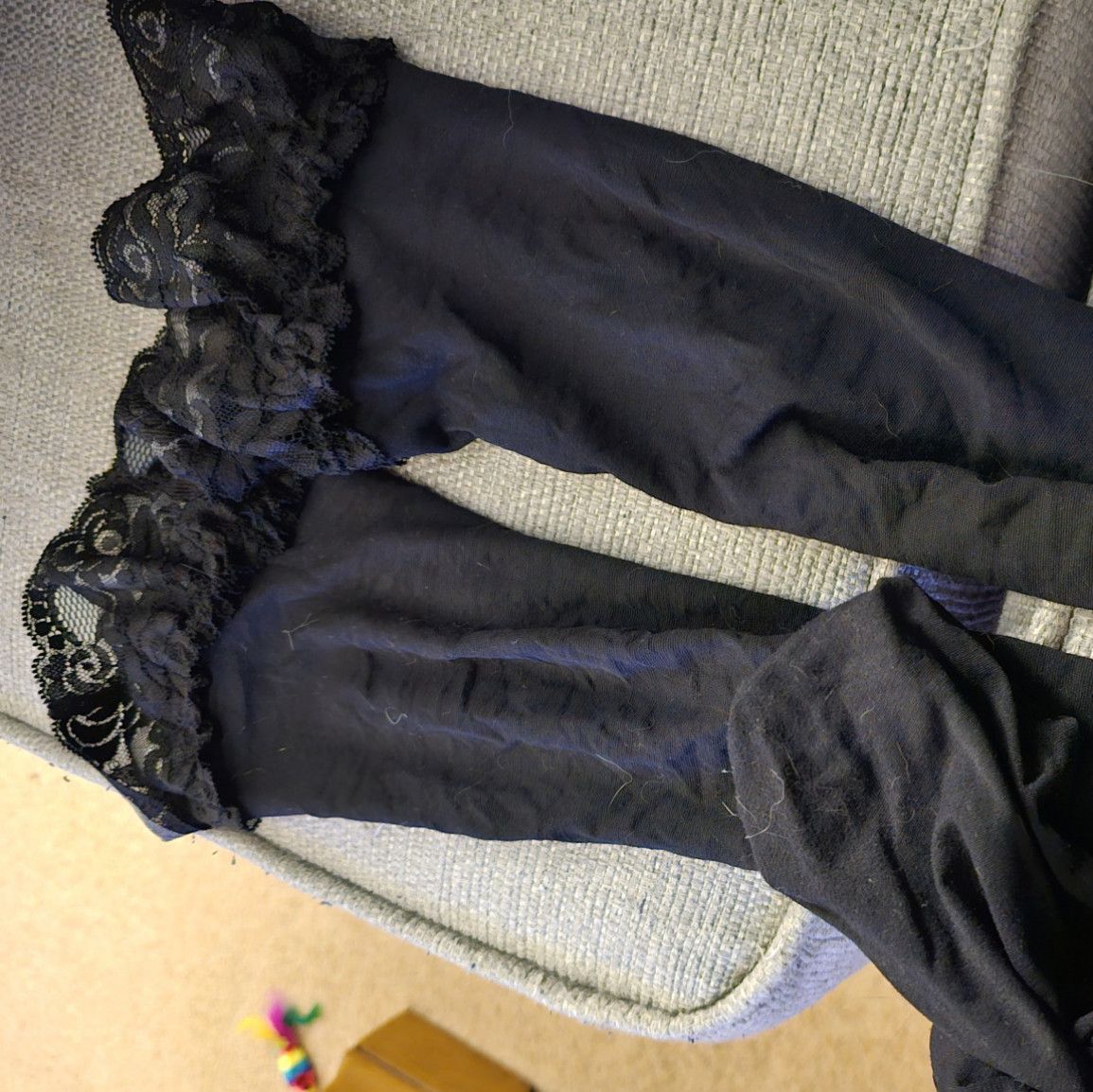 Slutty stocking ready to suck