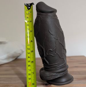 Huge black dildo