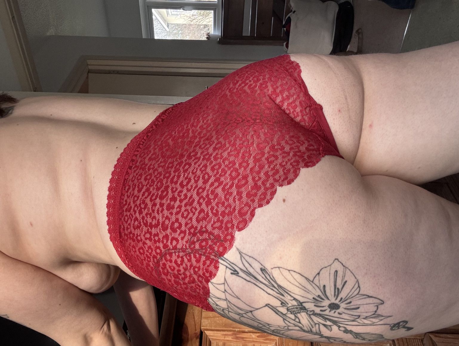 Red Full Back Panties
