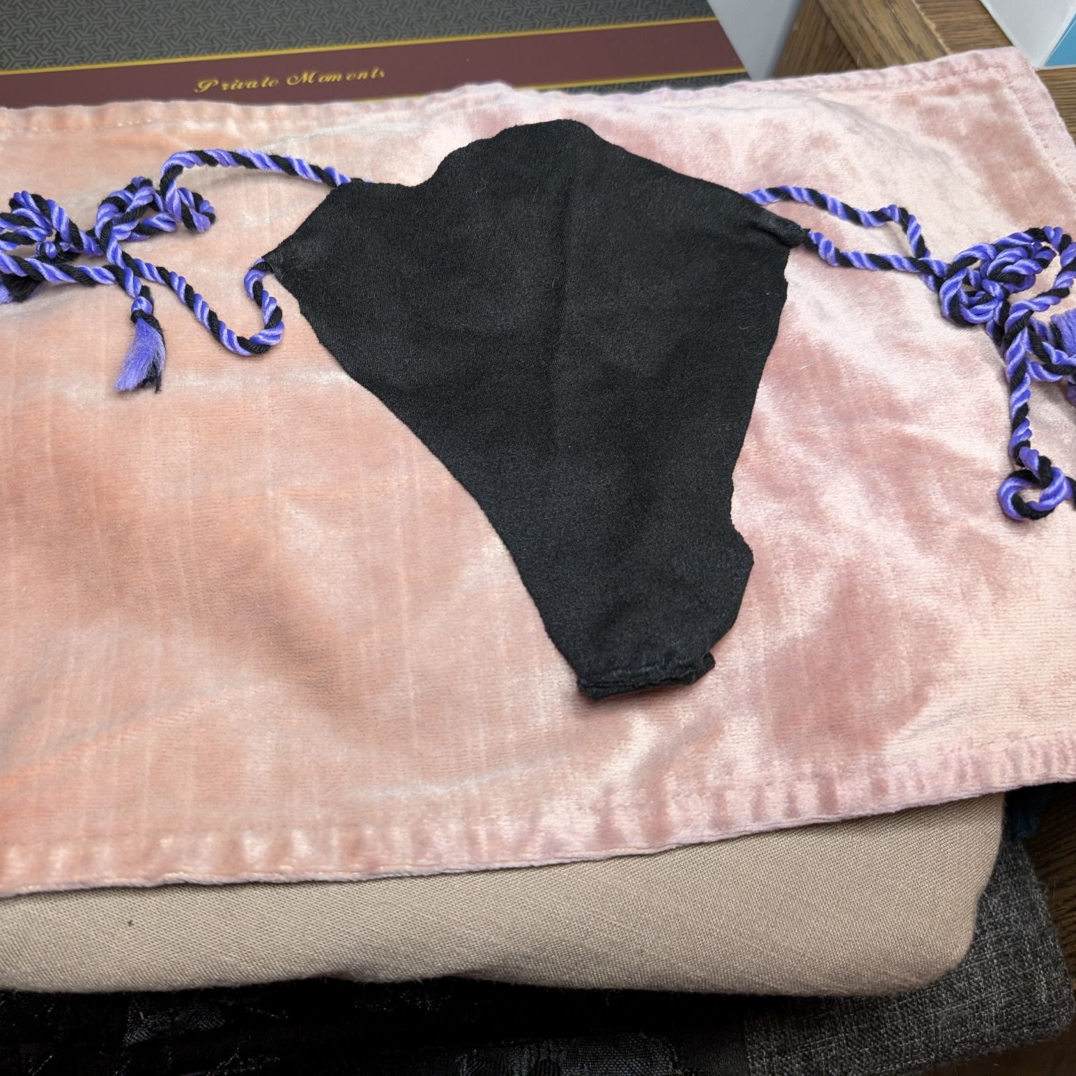 Handmade G String Thong with adjustable side ties