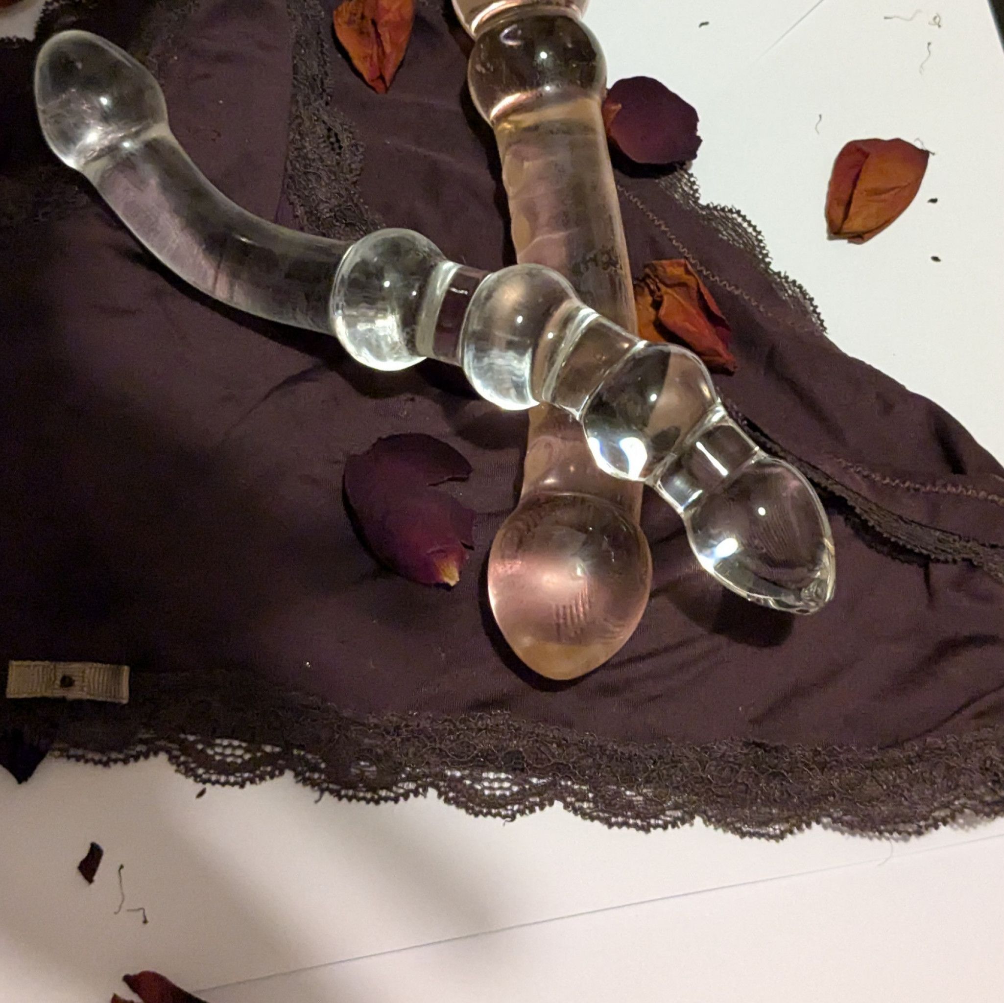 Temperature Changing Glass Dildo