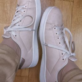 Pink and White Girly Sneakers