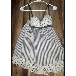 Black and White Babydoll Nightie