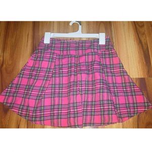 Pink Plaid Schoolgirl Skirt