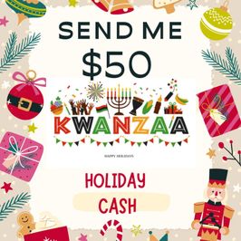 Send me 50 in holiday cash