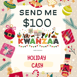 Send me 100 in holiday cash
