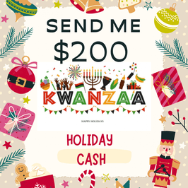 Send me 200 in holiday cash