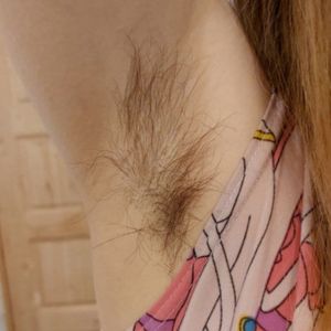 Fragrant armpits hair of your Mistress
