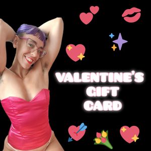 Valentines gift card